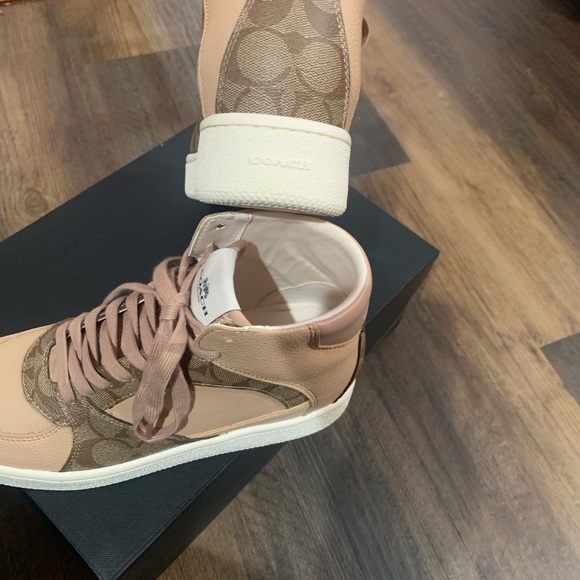 Coach C230 Signature High Tops size 9 - Picture 3 of 3